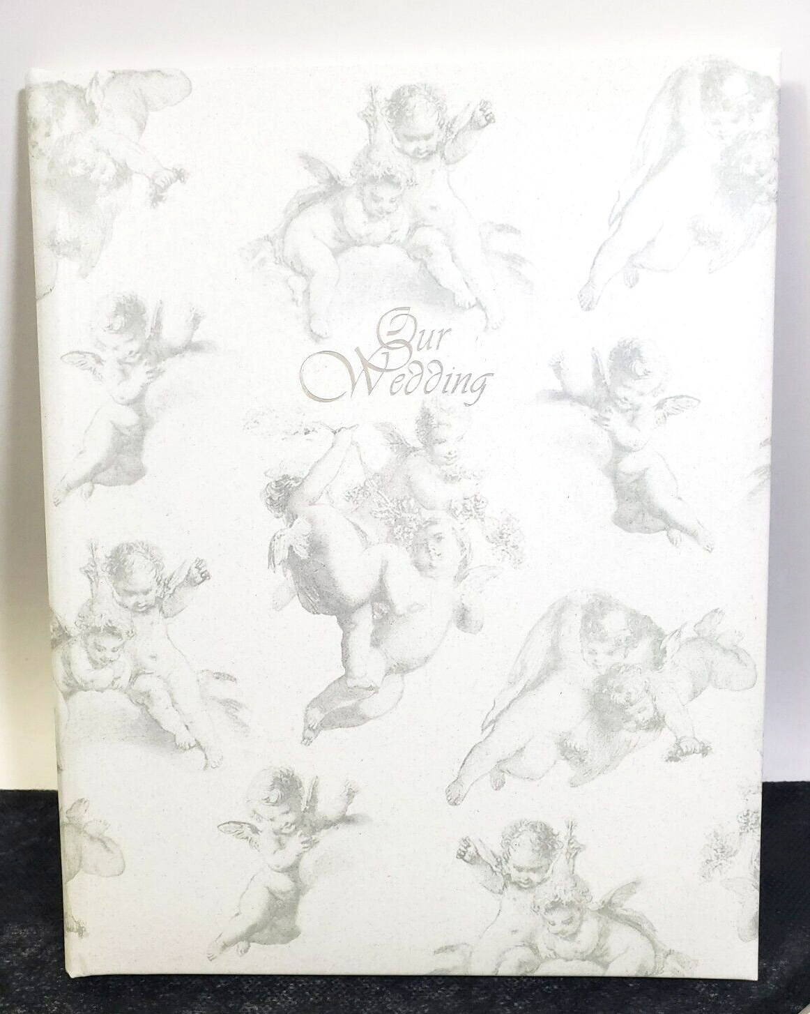 CR Gibson Cupid Arrow Wedding Memory Book Document your Wedding 9" x 11.25" Grey gallery
