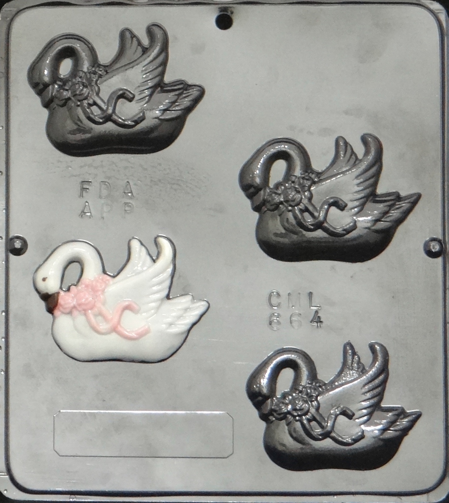 Swan Chocolate Candy Mold Wedding 664 NEW gallery