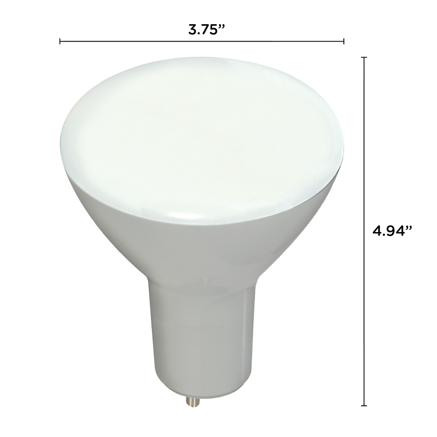 Satco S9627 9.5W BR30 LED Bulb Reflector 3000K Warm White GU24 750 Lumens 120V gallery