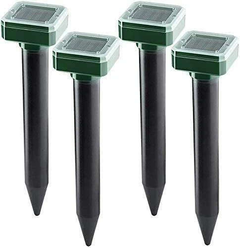Mole Repellent 4 Pack Ultrasonic Solar Powered Animal Repellent for Outdoor Lawn gallery