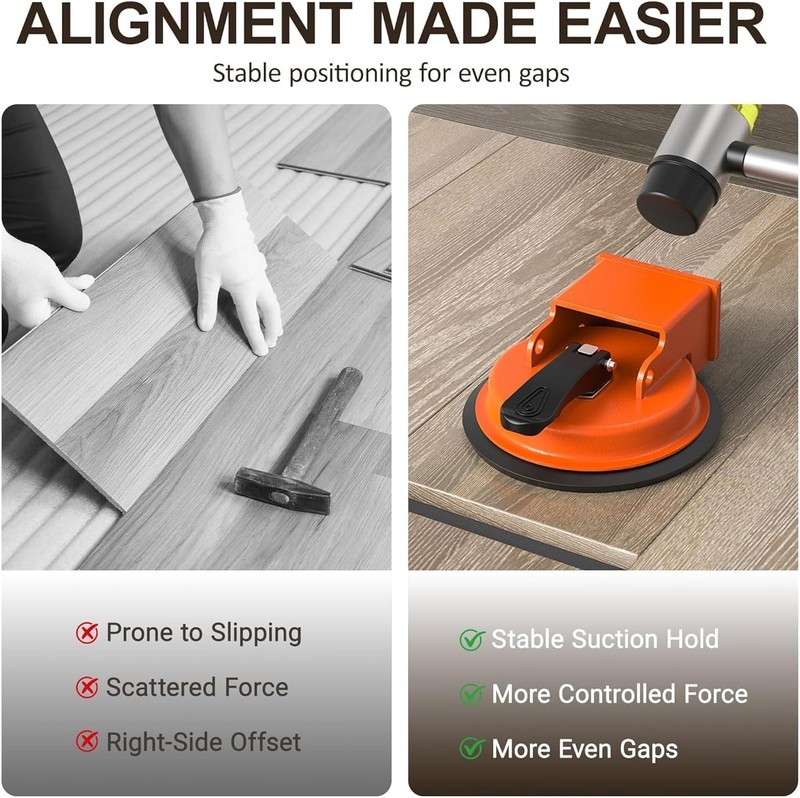 Durable Enhanced Floor Gap Fixer Tool for Laminate Vinyl and Hardwood Floors gallery