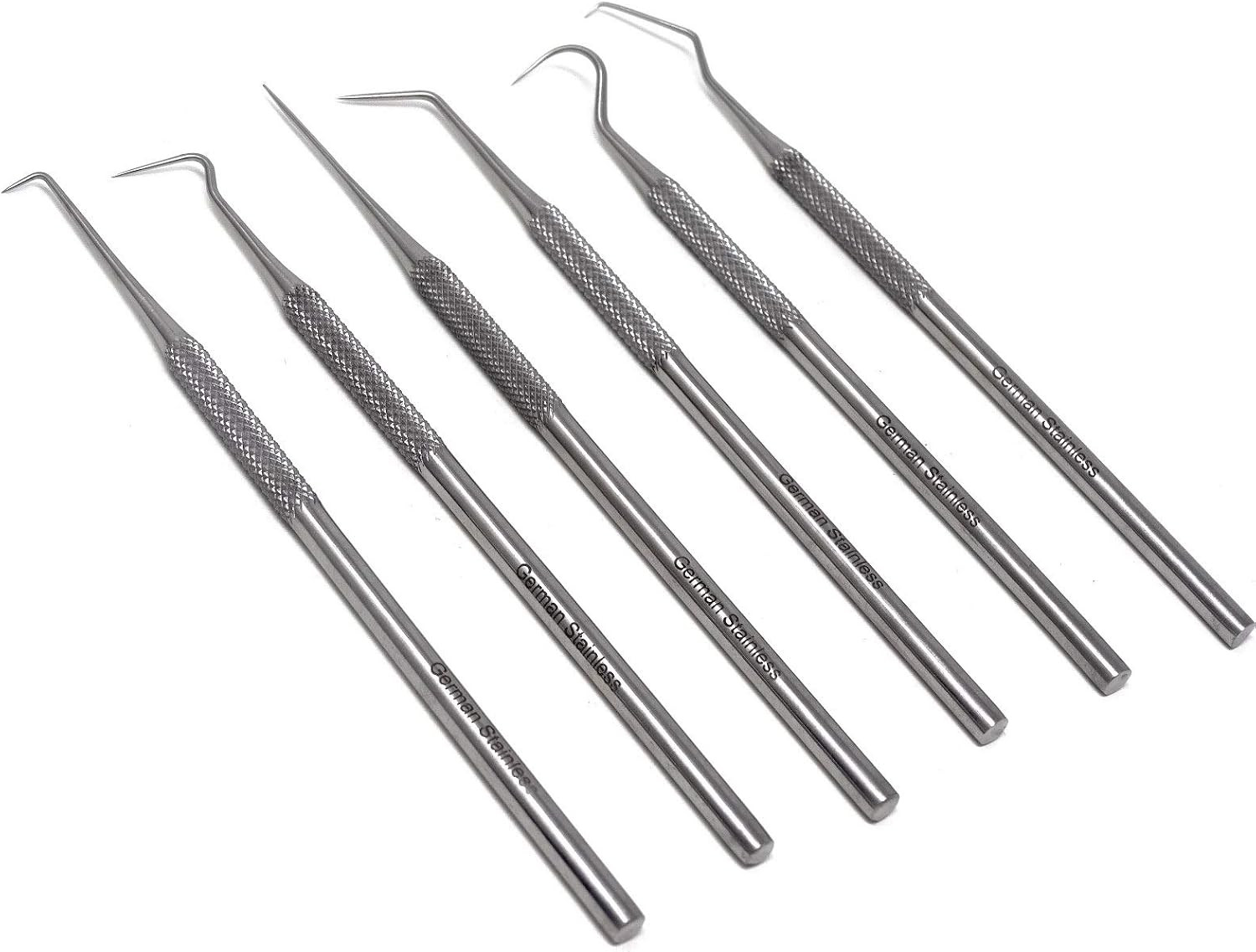 Set of 6 Stainless Steel Precision Micro Probe Set Combo, 5.5 Inch Overall Lengt gallery