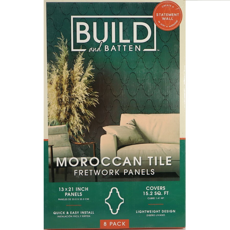 Build and Batten Moroccan Tile Fretwork Polystyrene Wall Molding Panels gallery