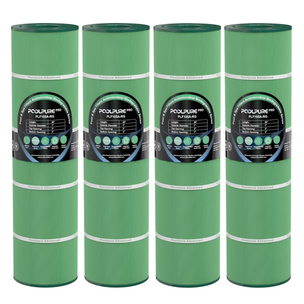 POOLPURE Biodegradable Antimicrobial Pool Filter, Compatible with Pentair CCP420