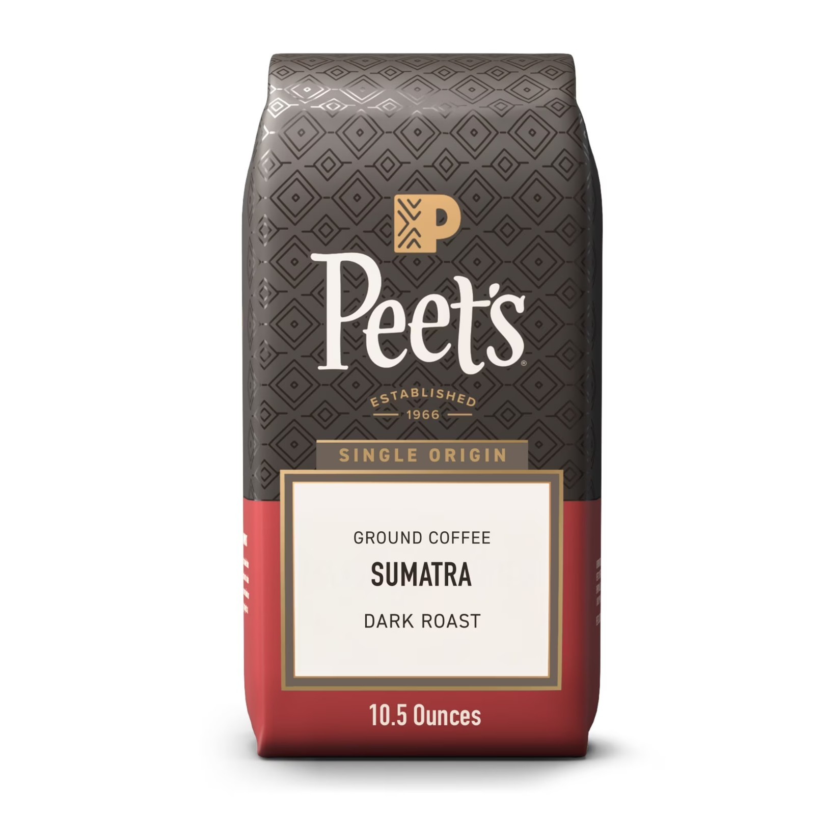 Peet's Coffee Single Origin Sumatra Dark Roast Ground Coffee 10.5 oz. gallery