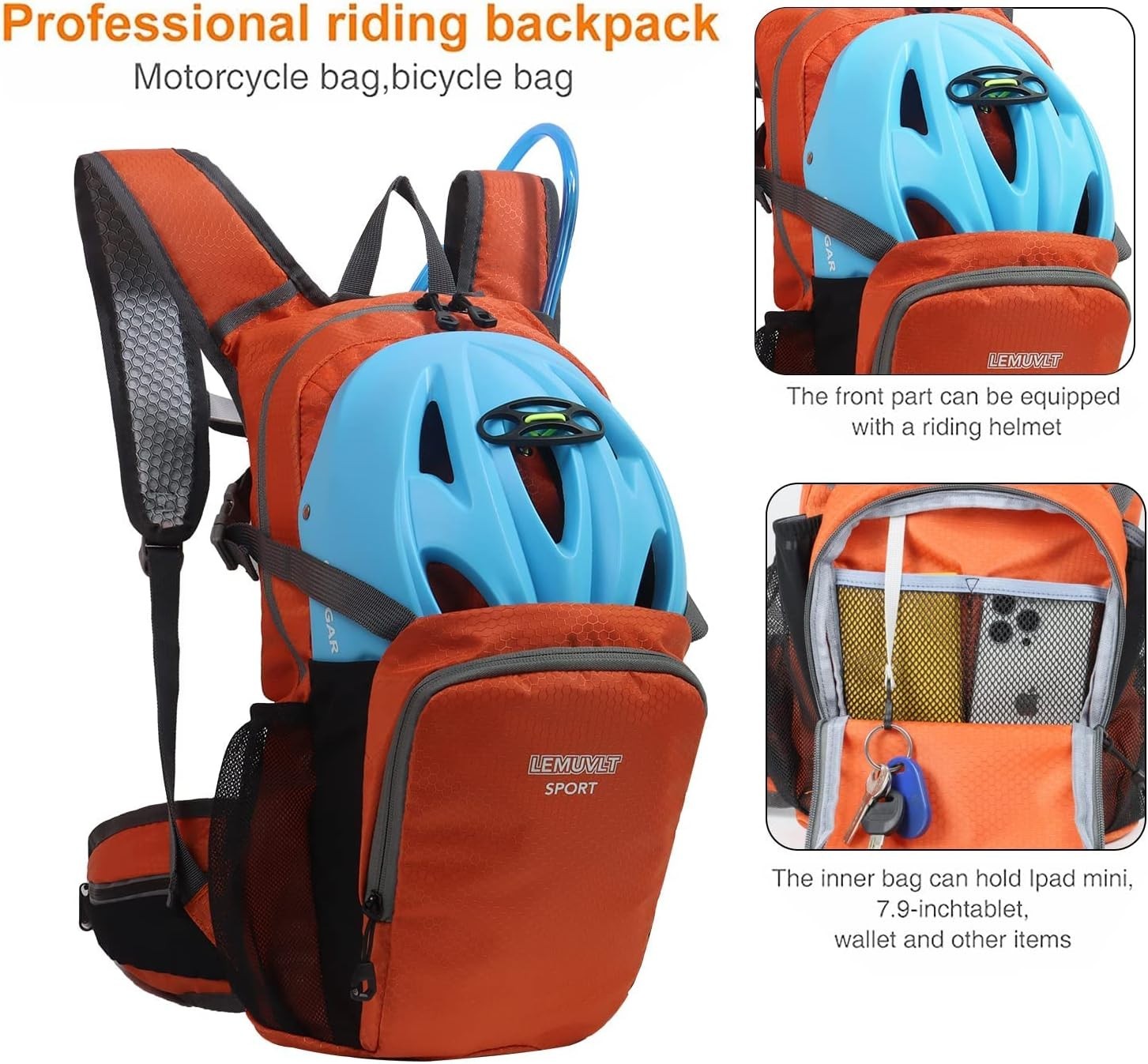 "Small Hiking Daypack Rucking Backpack 15L,Lightweight & Durable -Ideal Backpa.. 5