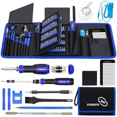 STREBITO Precision Screwdriver Set 191 Piece Multi Bit Screwdriver 1/4 Inch Nut