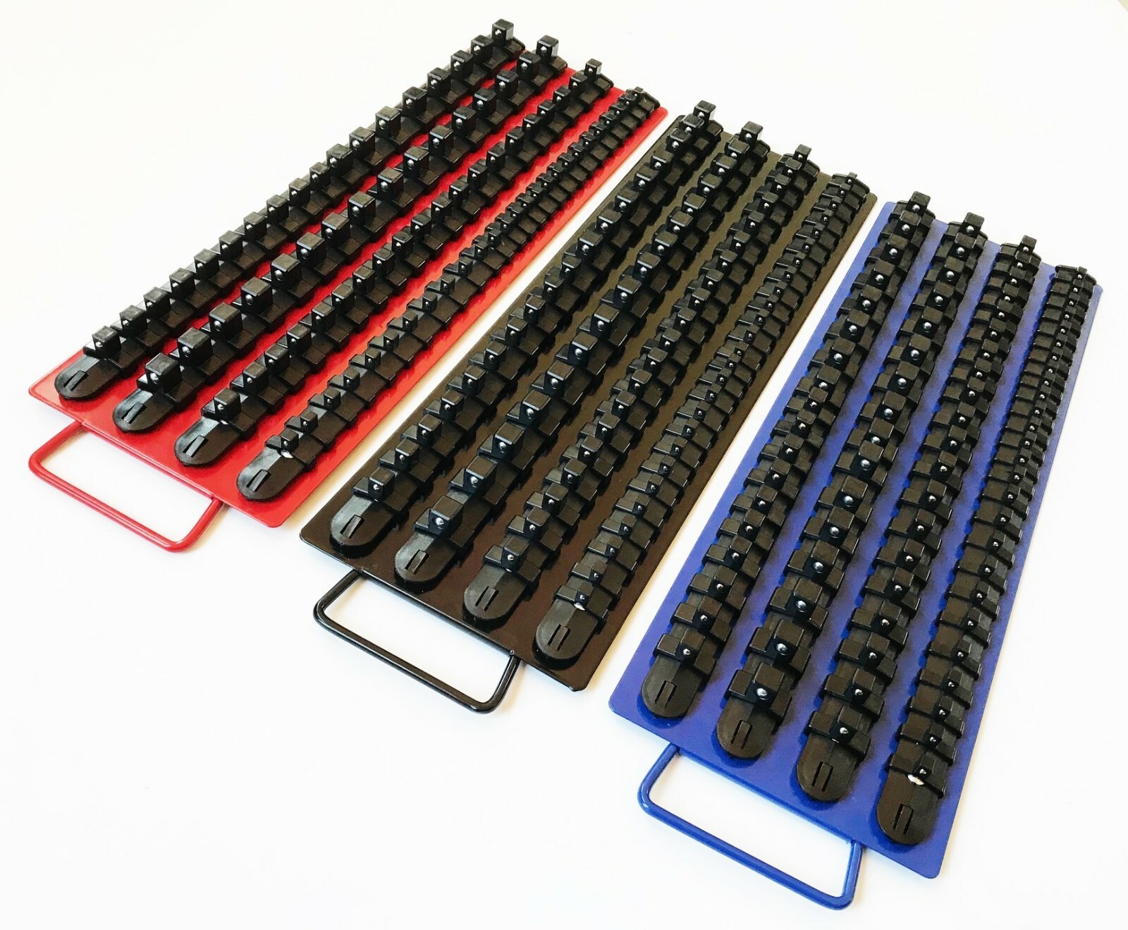 240pc GOLIATH INDUSTRIAL SOCKET STORAGE TRAY RAIL RACK HOLDER SET 1/4 3/8 1/2 gallery