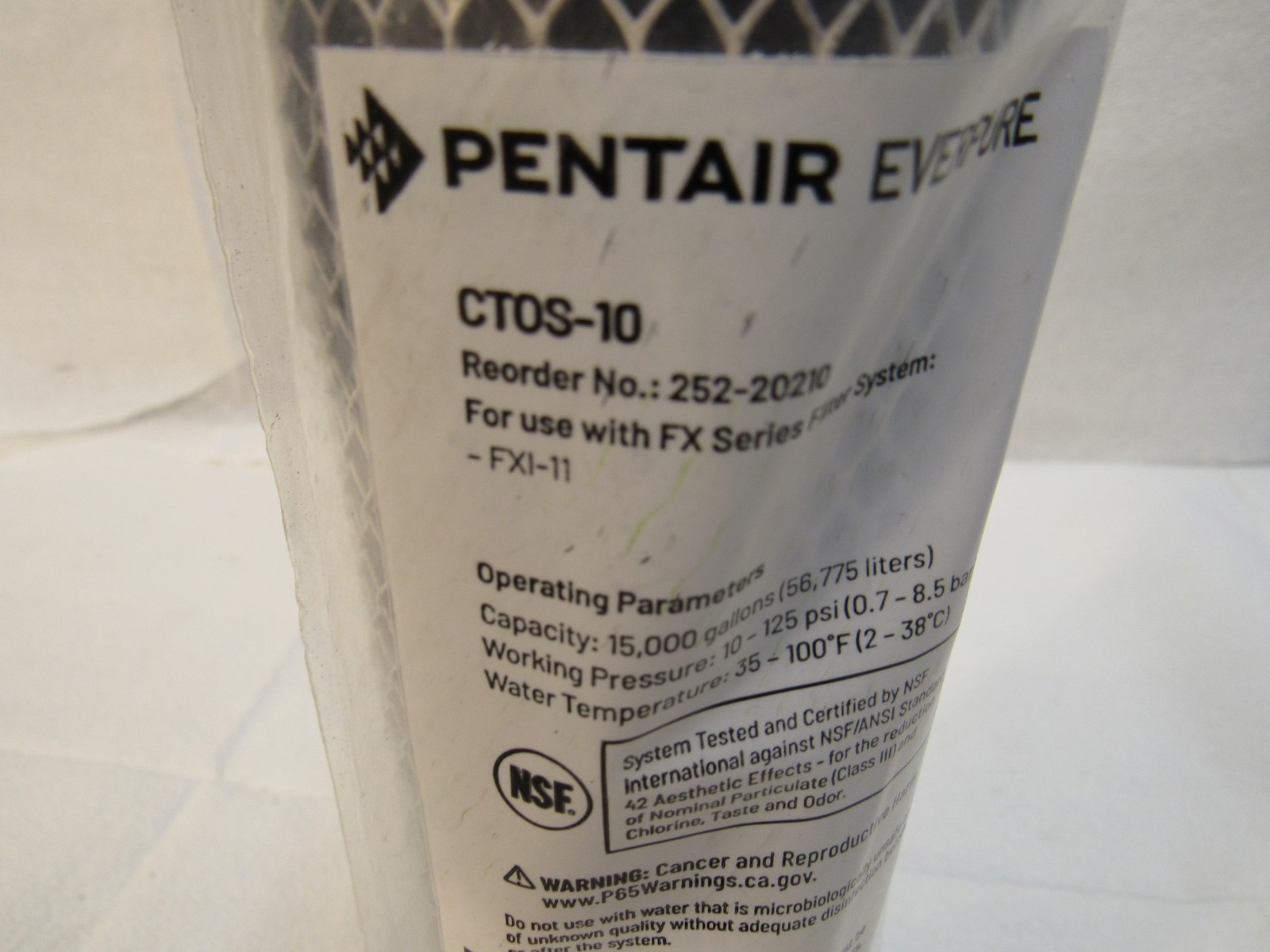 Pentair Everpure CTOS-10 Replacement Filter Cartridge 252-20210 For FX1-11 gallery