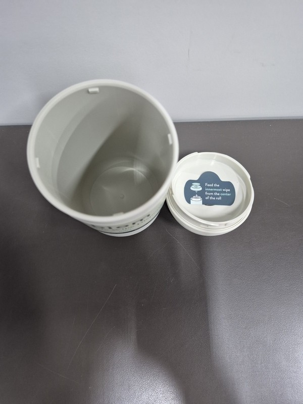 NEW Mini Biom Refillable Wipe Dispenser Tan BPA Free Magnetic Lid Earth Friendly gallery