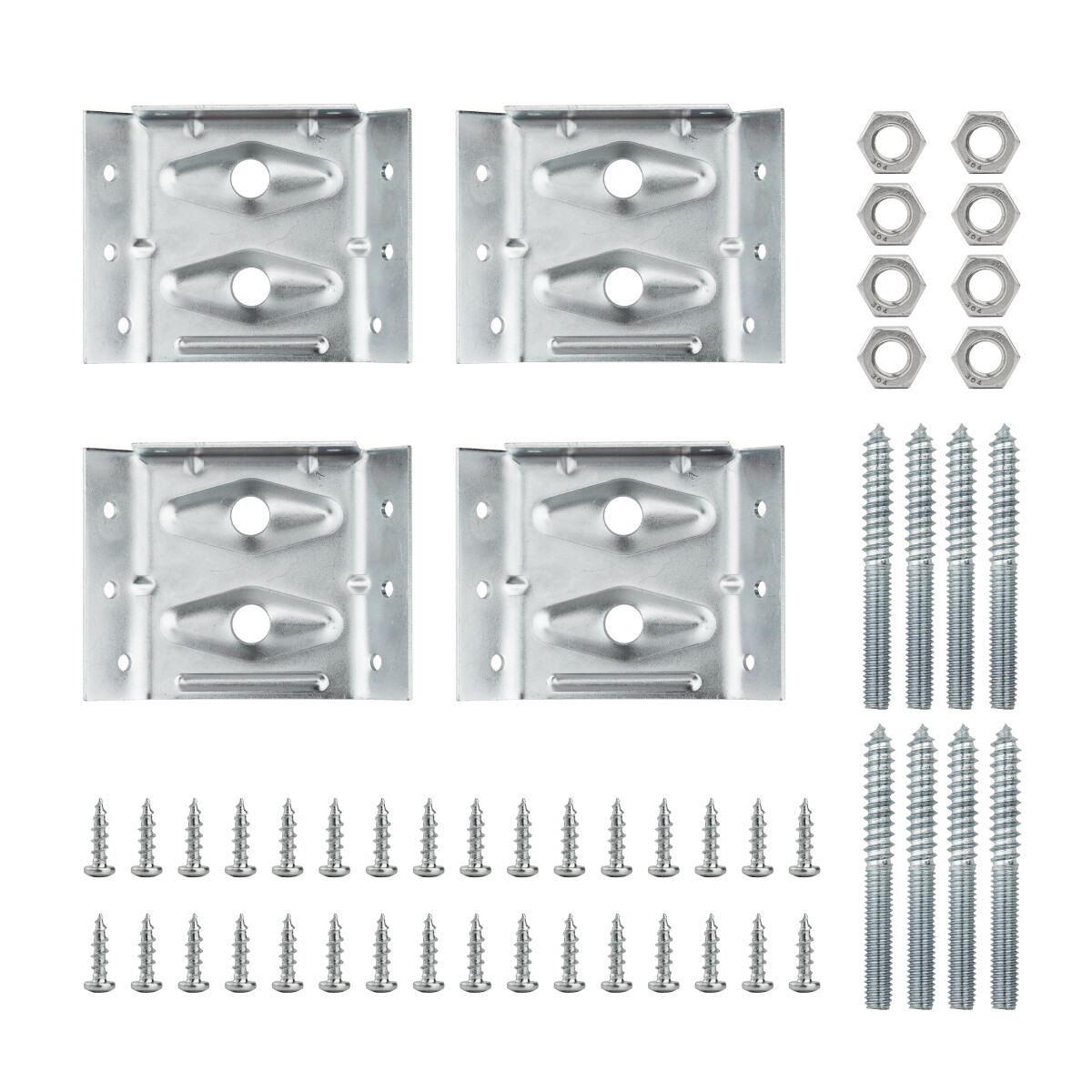 POWERTEC 4 sets Kerf Corner Brackets with mounting hardware 71428 gallery