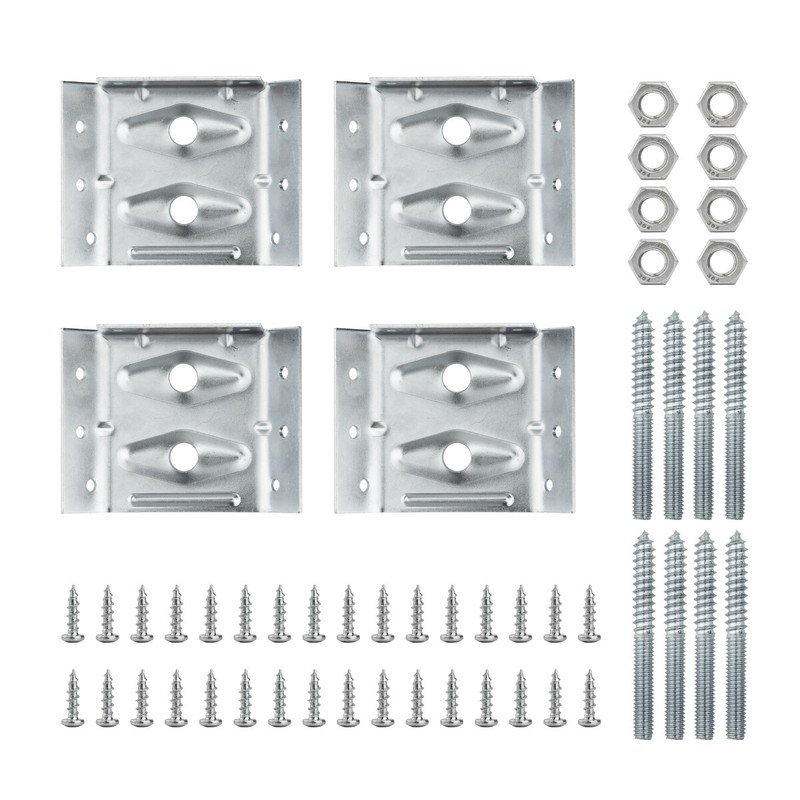 POWERTEC 4 sets Kerf Corner Brackets with mounting hardware 71428 gallery
