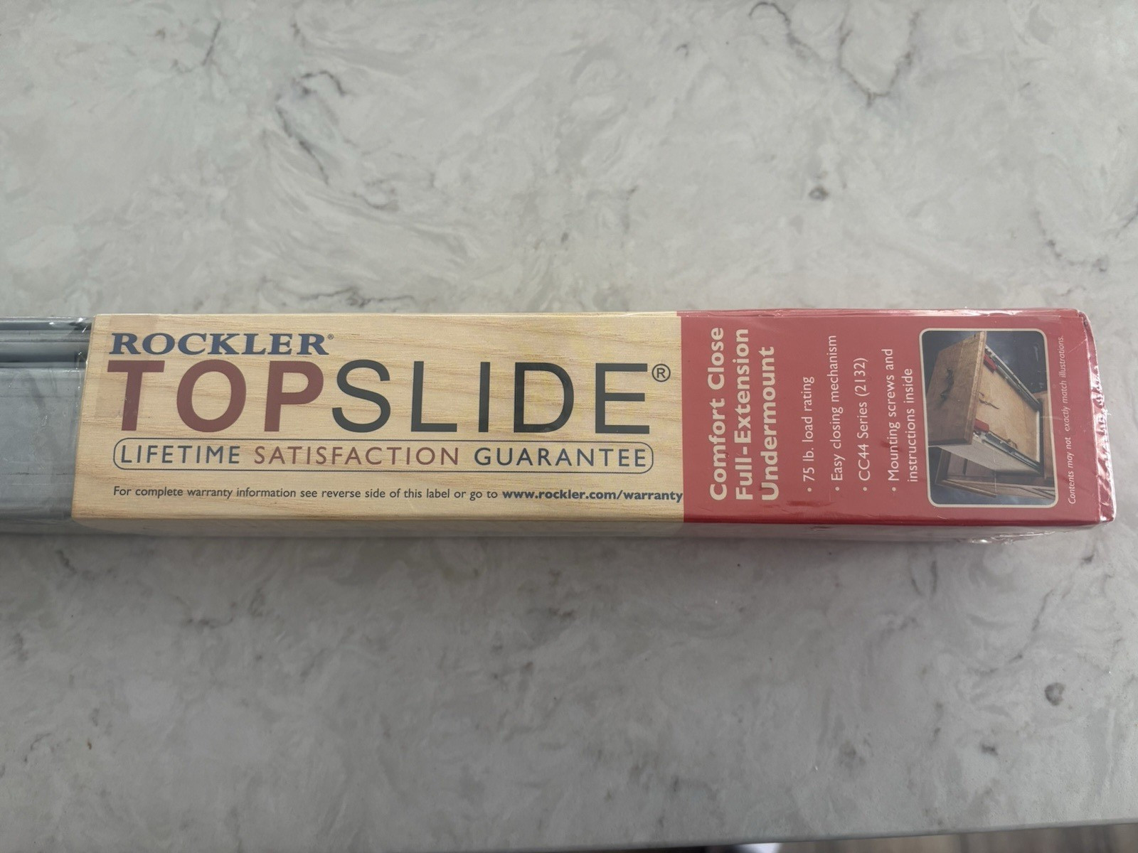 ROCKLER Top Slide Full Extension Heavy Duty Drawer Slides 21" 75 lb gallery