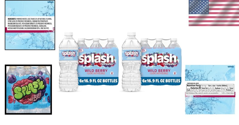 Electrolyte Enhanced Splash Blast Wild Berry Water | 12 x 16.9 Fl Oz Bottles gallery