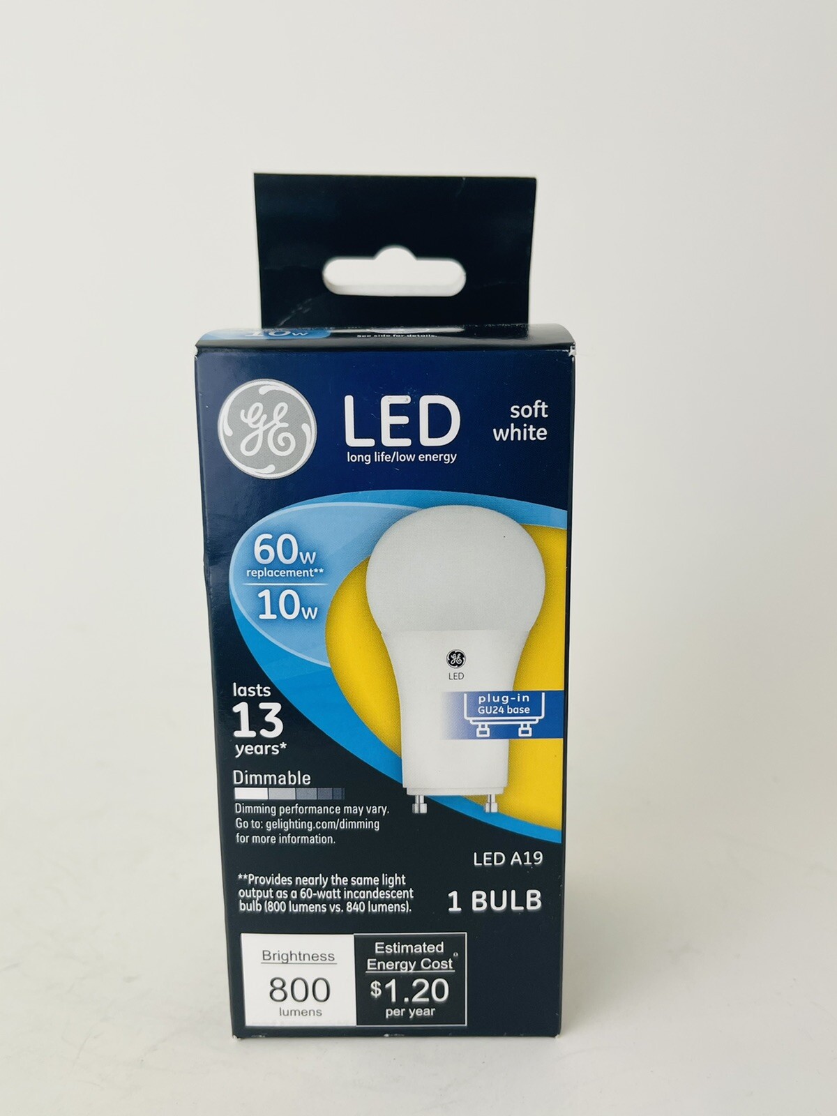 3 Pack GE Lighting LED A19 Light Bulb Soft White 11W 60W Dimmable gallery