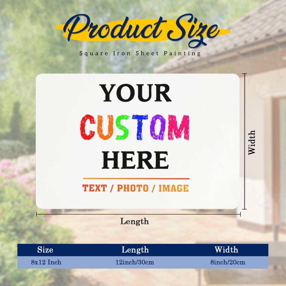 Personalized Custom Tin Metal Sign for Outdoor, Indoor, Home Office, Yard gallery