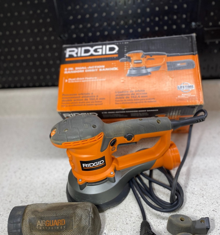 RIDGID Corded 120V Variable-speed Random Orbit Sander R26111 gallery