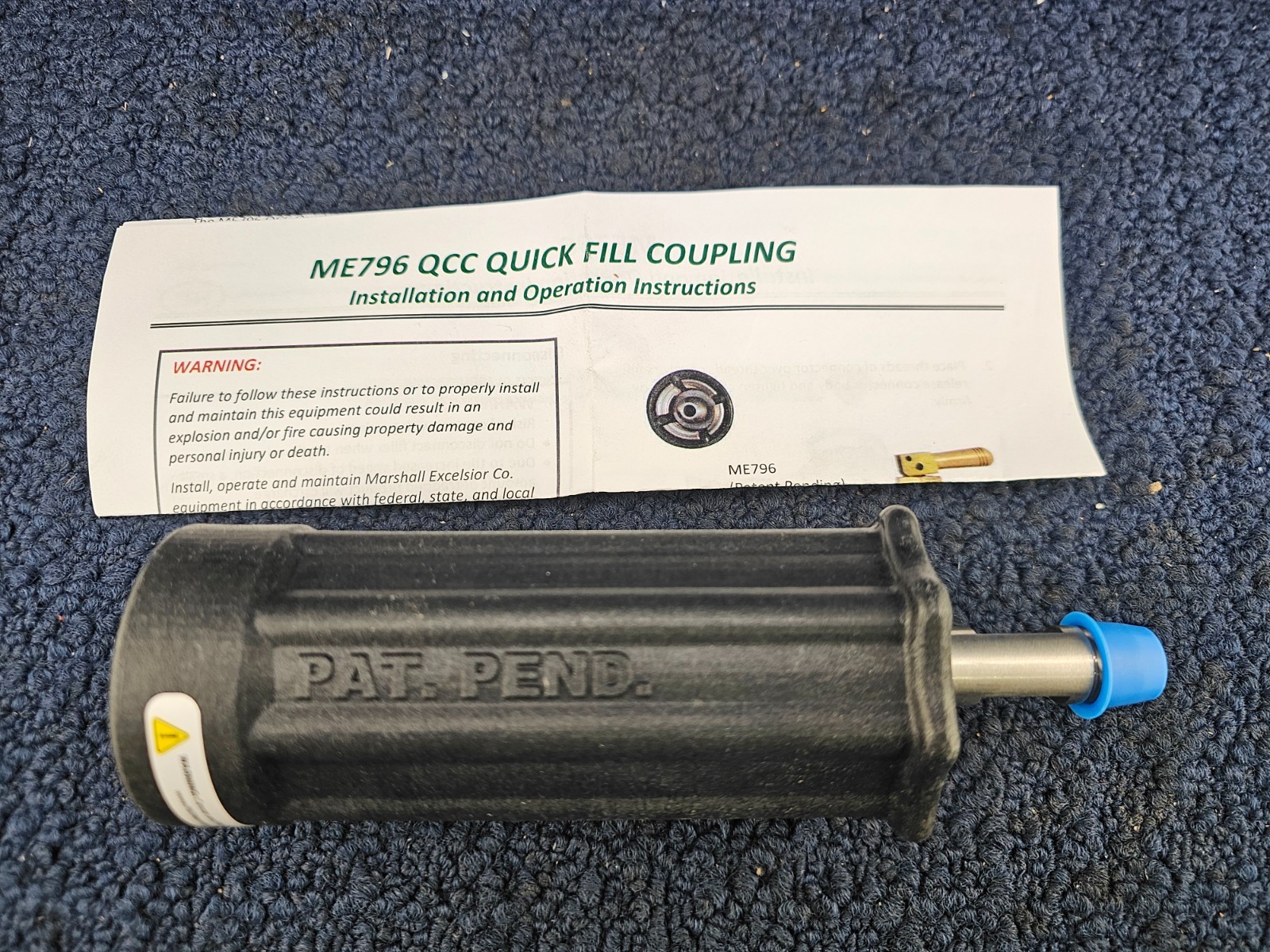 MEC ME796: QCC MPT Propane Quick Fill Adapter Coupling gallery