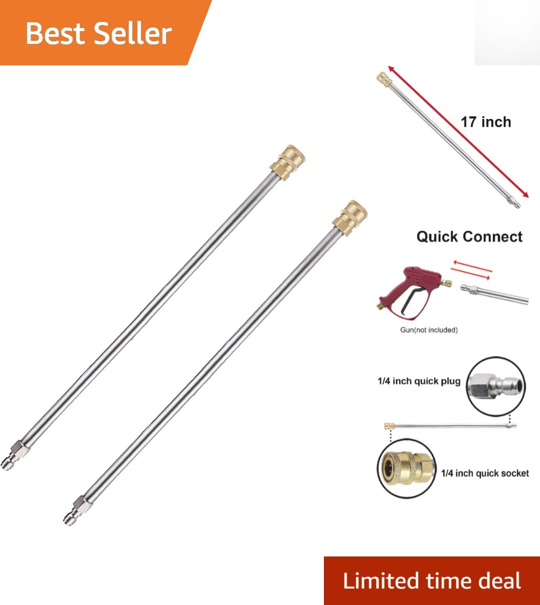 Ultimate 17 Inch Power Washer Lance 2-Pack with Brass & Stainless Steel Build gallery