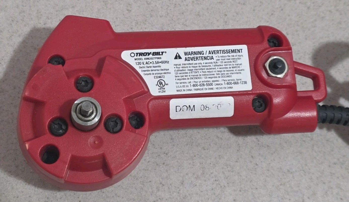 Troy-Bilt JumpStart Engine Starter Electric Press To Start Model 49M2027P966 gallery
