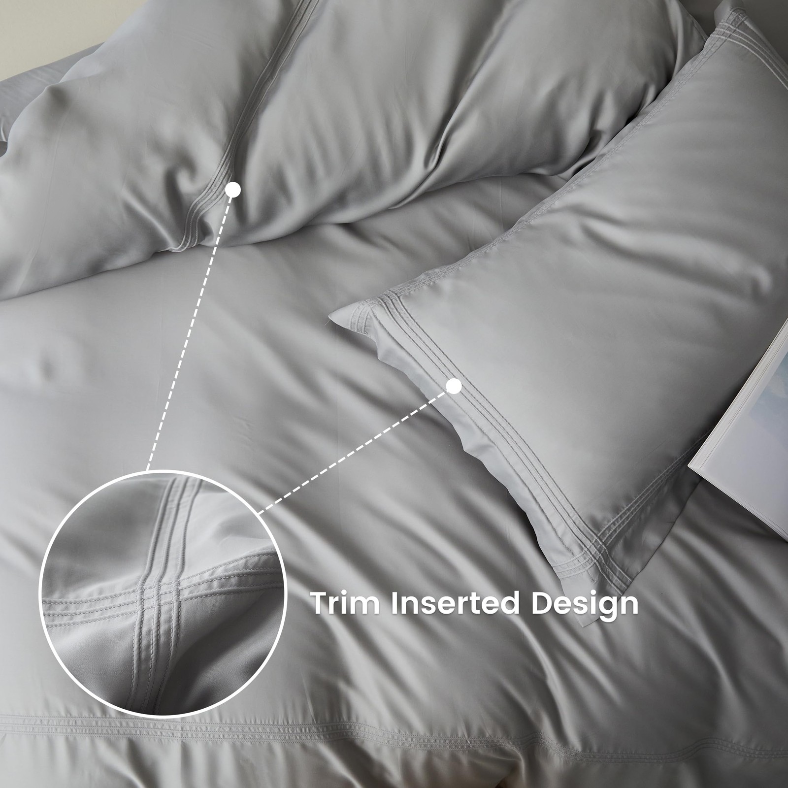 Simple&Opulence Simpleopulence 100 Lyocell Tencel Duvet Cover Set 3 Pieces gallery