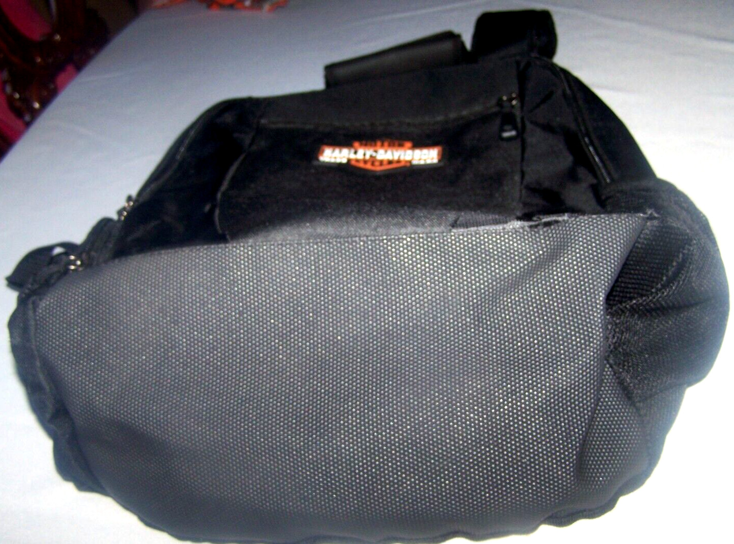 Harley-Davidson Back Pack  - Black Canvas Poly Multi Pockets 2