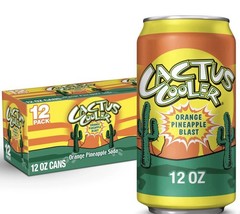CACTUS COOLER Orange 🍊Pineapple 🍍Soda 12 Pack Fast Shipping 🌵Limited Edition
