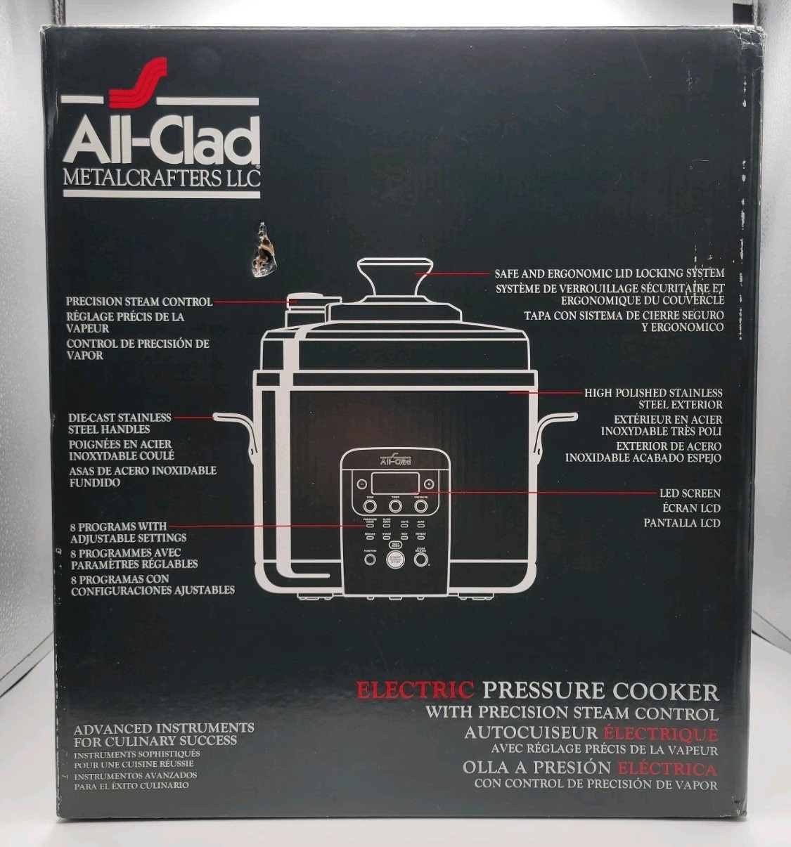 All-Clad EPC08 Electric Pressure Cooker Stainless Steel 6 Quart CZ720051 EUC gallery