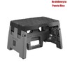 1-Step Plastic Folding Step Stool Type 1A 300 lb Black Gray gallery