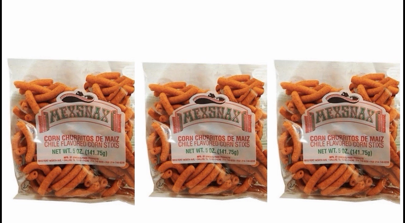 3 Pack Chile Flavored Churritos, 5 Ounce Free Shipping Mexican Chips !!!! gallery