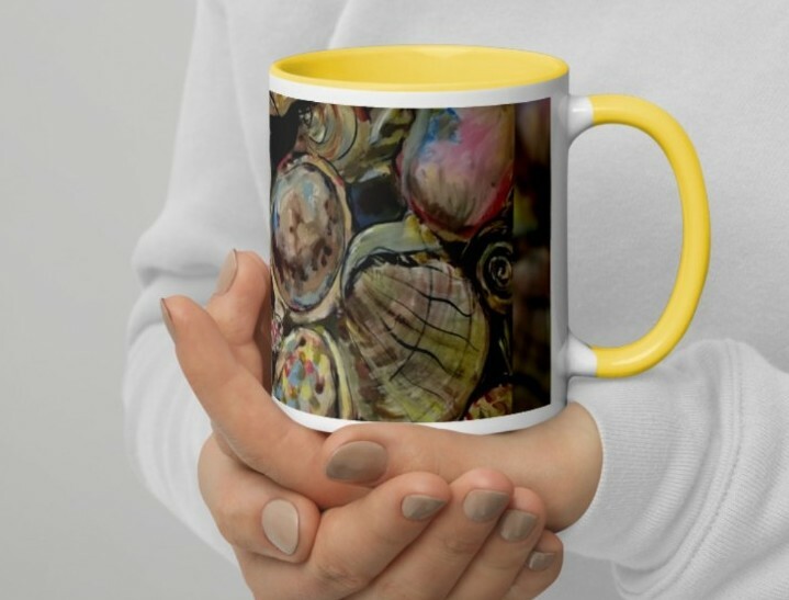 " Seashells fantasy"Coffee-Tea Mug 11oz, Gift arrives 2 weeks yellow original gallery