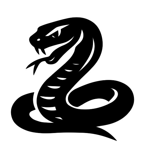 Vinyl Decal, Cobra, Black, Various Sizes, Indoor/Outdoor gallery