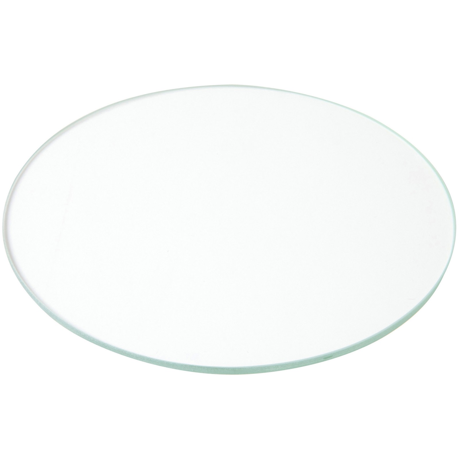 Plymor 5" Round, 3mm Thick Non-Beveled Clear Glass Circle gallery