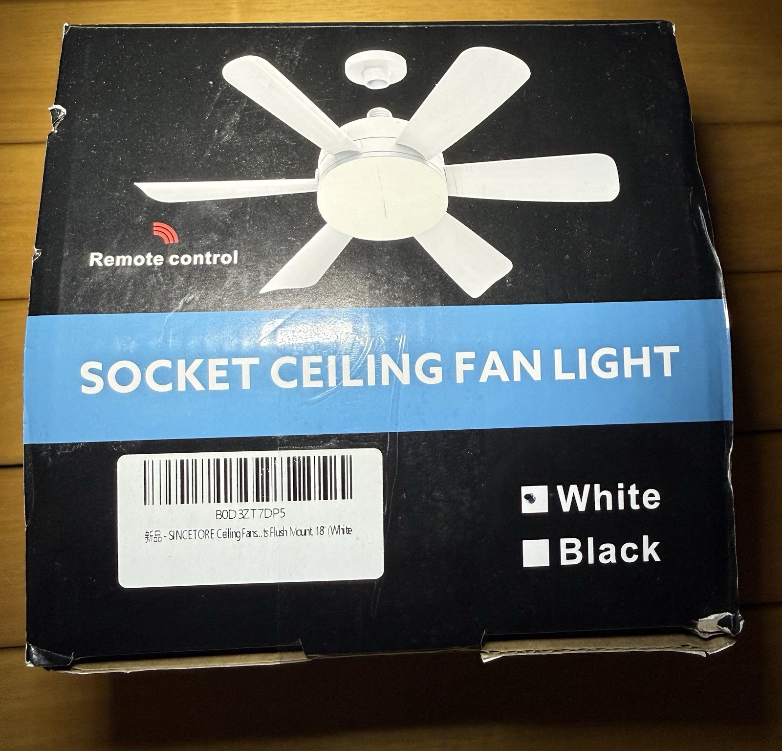 Ceiling Fan Light 2-in-1, Remote Control, 6 Speeds, 3000K-6500K, White gallery