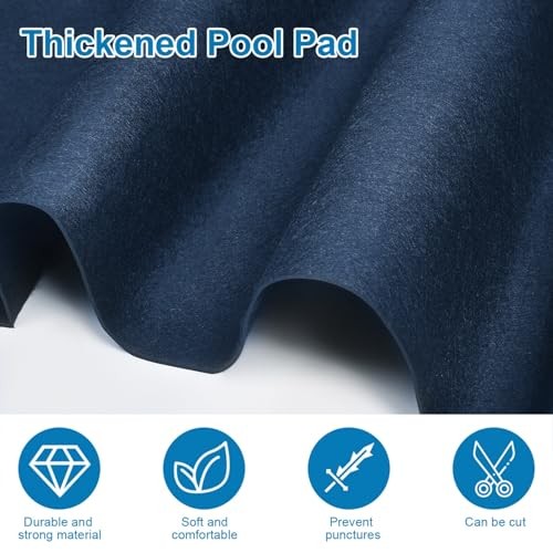 Pool Pad for Above Ground Pools, Round Pool Liner Pad Under Pool Mat for 15 FT gallery