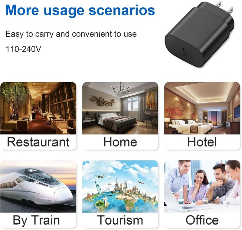 Type C Charger Fast Charging for iPhone 17 16 15,USB C Samsung Chargers Block 25 gallery