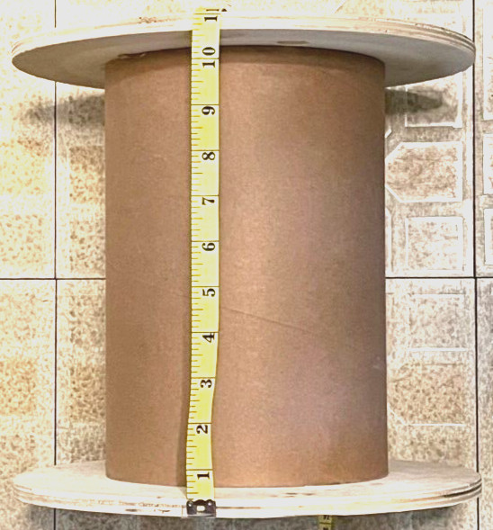 Wooden Cable Core Reel Spool 12" X 11" Center is Cardboard gallery