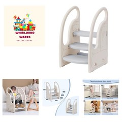 Adjustable Toddler Step Stool – 3 Steps for Easy Kitchen & Potty Training Access