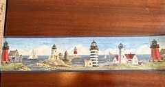 Lighthouse Coastal Border Chesapeake Landscape Paper 3pc/16ft X 5in Crafting