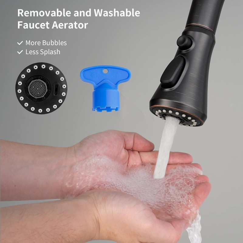 Pull Down Spray Head for Kitchen Faucet Compatible with Moen Delta,Kohler Faucet gallery