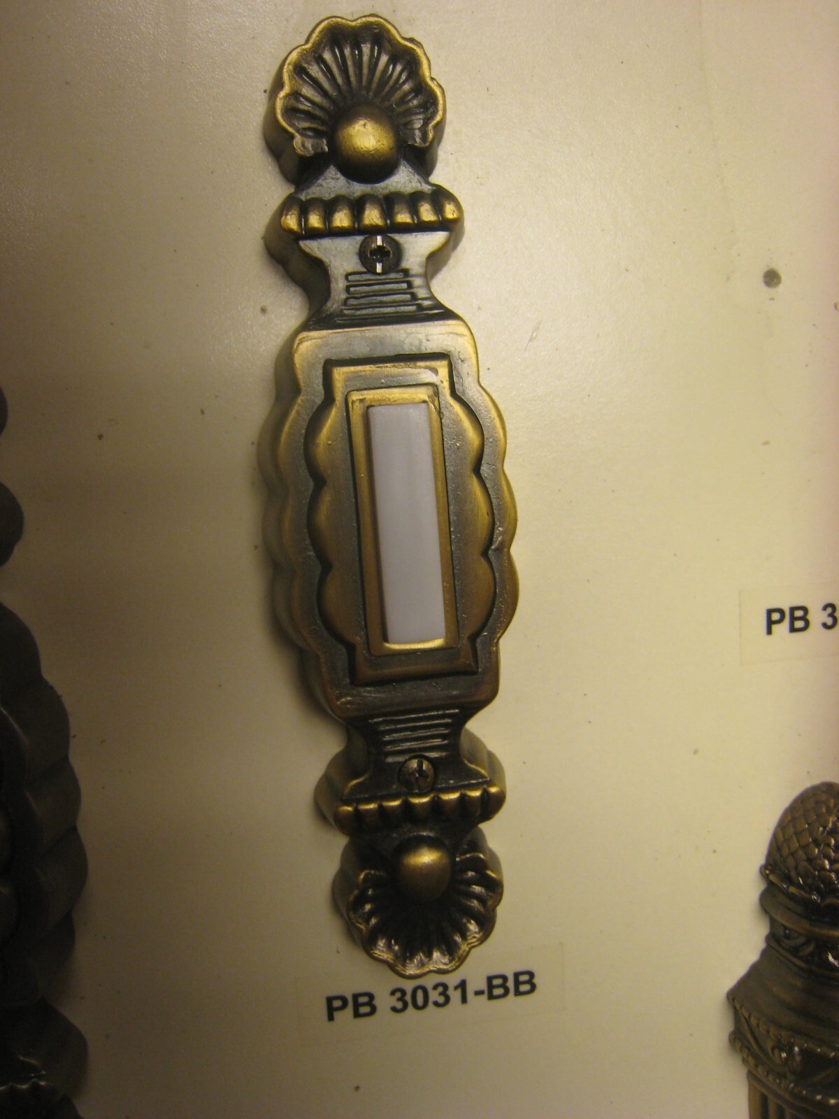 Teiber CRAFTMADE #PB3031-BB Doorbell Pushbutton Burnished Brass With Light gallery