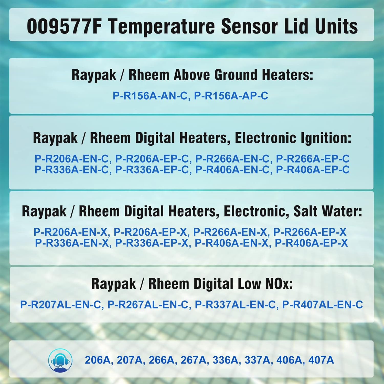 009577F Pool Temperature Sensor Lid Units Replacement for Raypak Heater Spa... gallery