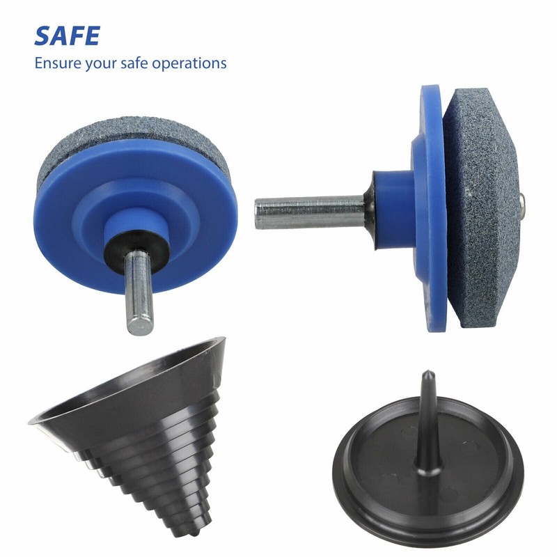 Mower Blade Balancer & Sharpener Set For Lawn Mower Tractor Garden Tools KD gallery