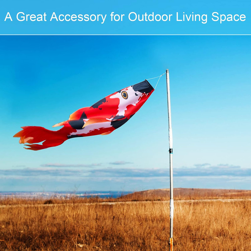 Realistic Fish Windsock Red Fish Windsock Red Koi Fish Outdoor Decor Windsock Fl gallery