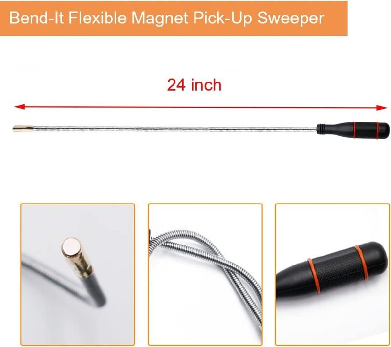 4 Pack Telescoping Magnetic Pickup Tools Flexible Grabber Claw & Magnet Set New gallery