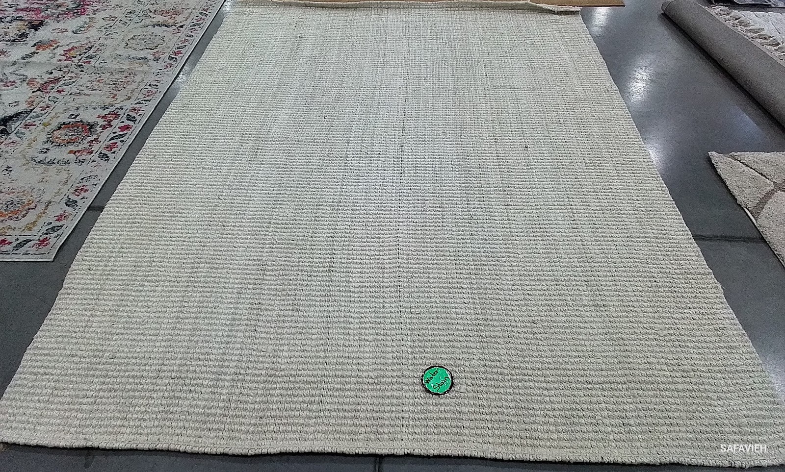 IVORY 8'-0" x 10'-0" Stained Rug, Reduced Price 1172800012 NF730A-8 gallery