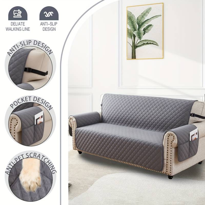 Waterproof & Washable Reversible Sofa Cover Recliner protector for Pet Friendly gallery