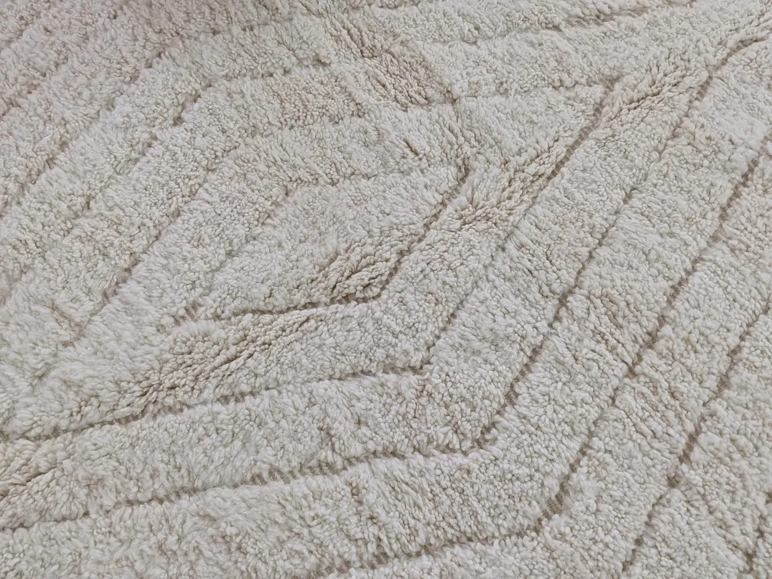 New Color Beige Moroccan Berber Beni Ourain Wool Rug Design Handmade Carpet Rug gallery