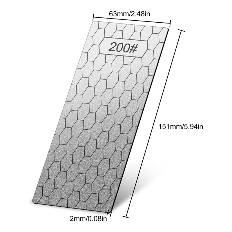 5pcs Diamond Grinding Sharpening Plate 200-1200 Grit Whetstone Stone for Knife gallery