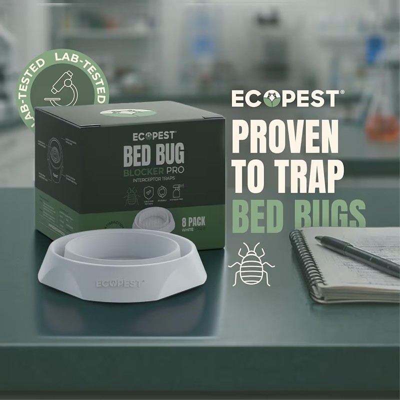 Bed Bug Interceptors 4 Pack Bed Bug Blocker Interceptor Traps Monitor White gallery